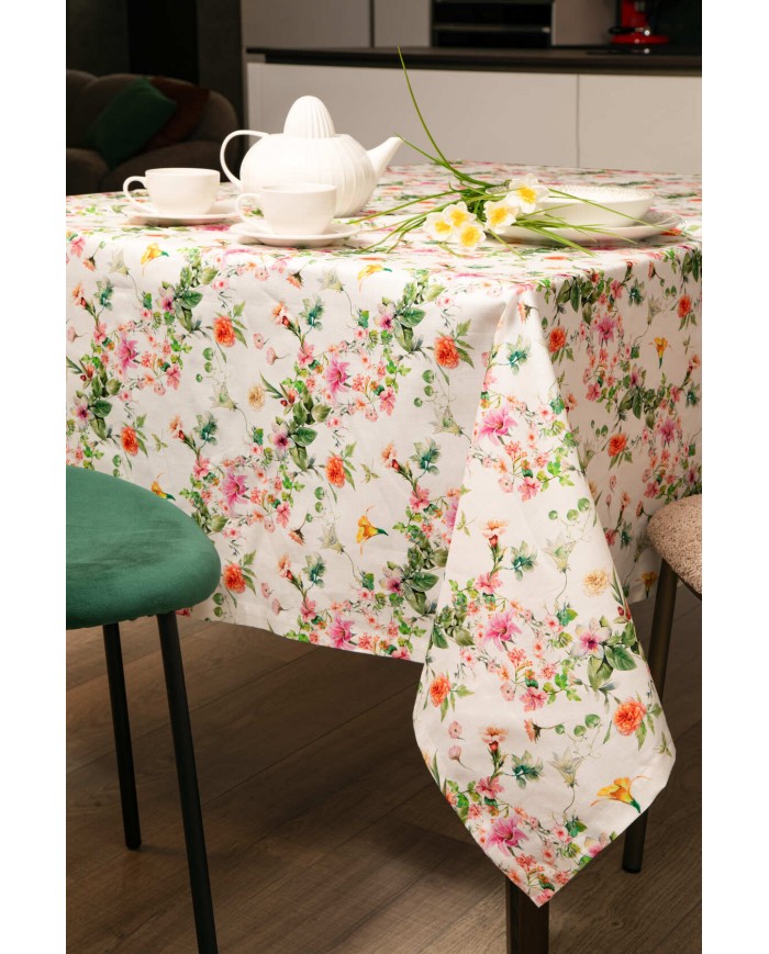 Tovaglia 18 posti in panama di puro cotone Neith Gabriel