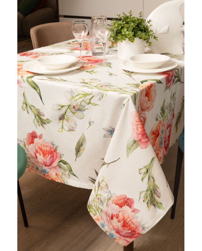 Tovaglia 18 posti in panama di puro cotone Neith Giuly