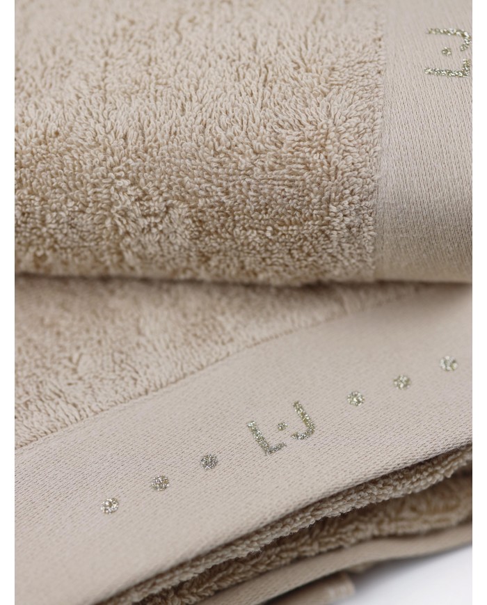 Set asciugamani 1+1 in spugna puro cotone Liu Jo