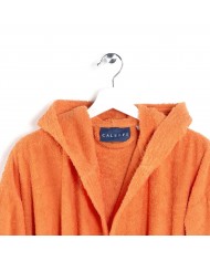 Accappatoio bambino in cotone con cappuccio Minorca Caleffi