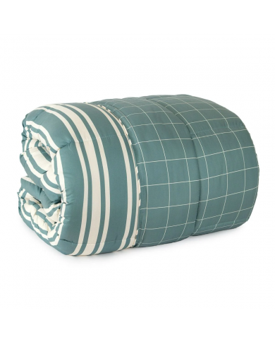 Trapunta letto singolo in microraso stampato double-face Conan S&G Home