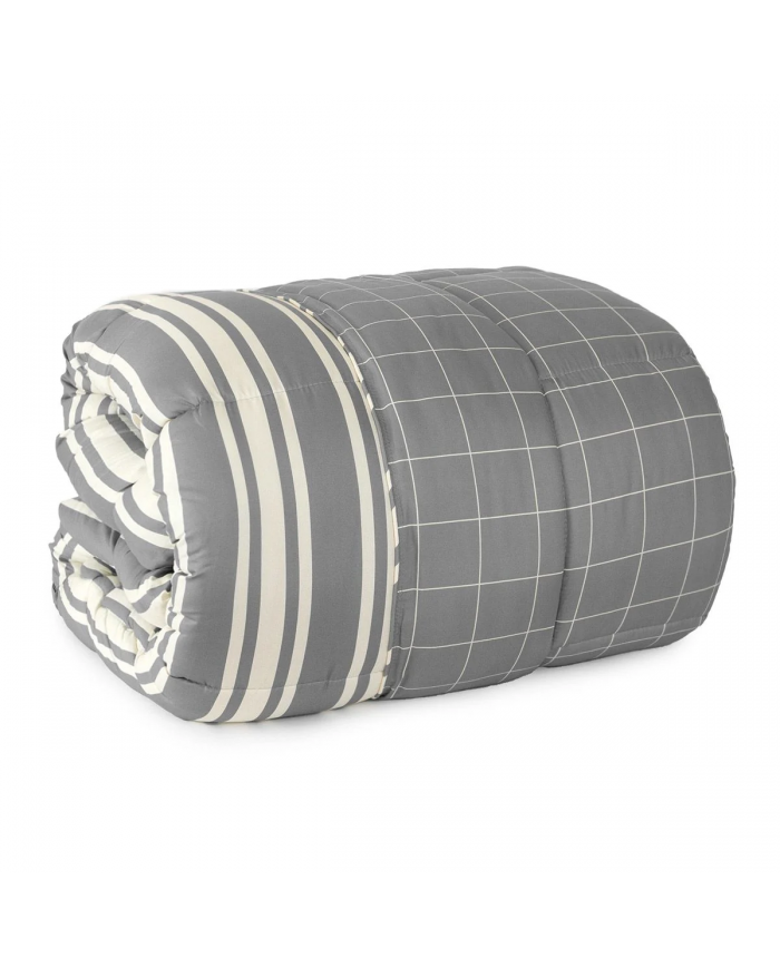 Trapunta matrimoniale in microraso stampato double-face Conan S&G Home