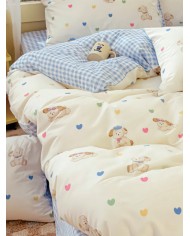 Completo lenzuola una piazza mezza 100% Cotone Pelleovo