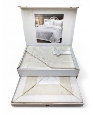 Coordinato matrimoniale Copriletto e Completo lenzuola Sophie Chiarelle art. Serena