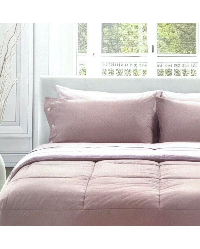 Completo lenzuola matrimoniale in percalle di puro cotone Bellora art. Percolours