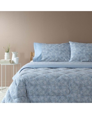 Completo lenzuola matrimoniale in caldo cotone Zucchi art. Breeze