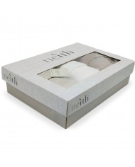 Set asciugamani spugna cotone 3+3 Neith Rubina