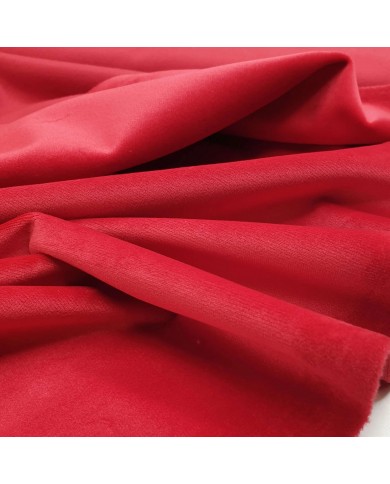 Velluto al metro altezza 300cm colore Rosso Fragola