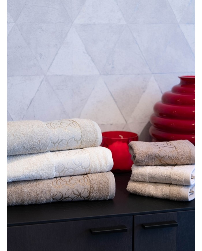 Set asciugamani spugna cotone 3+3 Neith Cristin