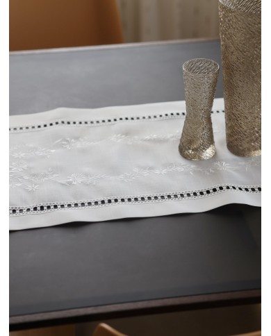 Runner ricamato misura maxi 40x180cm art. 2334