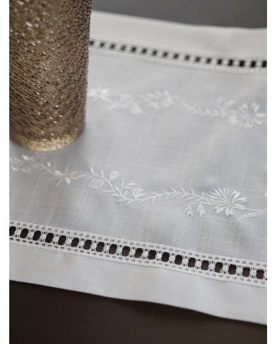 Runner ricamato misura maxi 40x180cm art. 2334