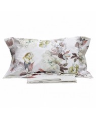 Completo Lenzuola matrimoniale in percalle di cotone Gabel Dafne var. Brezza