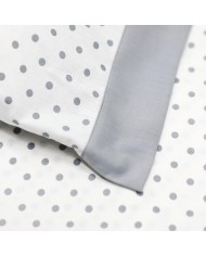 Completo lenzuola letto singolo in puro cotone Cogal Shake Pois 1779