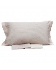 Completo lenzuola letto singolo in puro cotone Cogal Shake Righe 2405