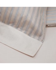 Completo lenzuola letto singolo in puro cotone Cogal Shake Righe 2405