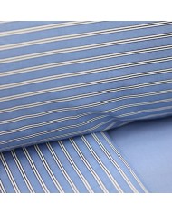 Completo lenzuola letto singolo in puro cotone Cogal Shake Righe 2405