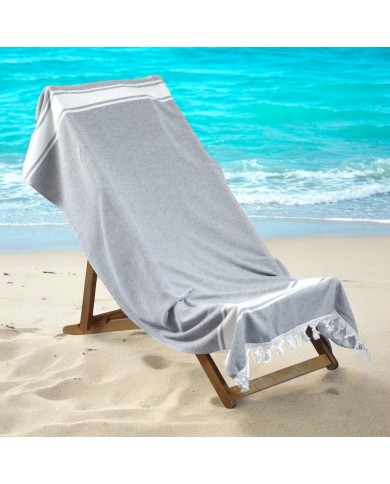 Telo mare 100% cotone retro in microspugna Strong Telo mare 100% cotone retro in microspugna Strong