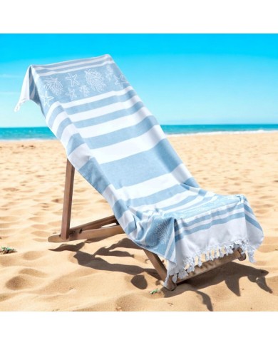 Telo mare 100% cotone retro in microspugna Agadir Telo mare 100% cotone retro in microspugna Agadir