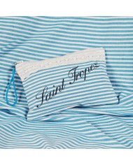 Pochette da spiaggia con pizzo Sangallo art. Stylish Saint Tropez