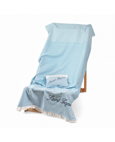 Pochette da spiaggia con pizzo Sangallo art. Stylish Saint Tropez