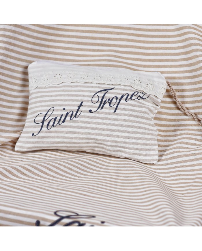 Pochette da spiaggia con pizzo Sangallo art. Stylish Saint Tropez