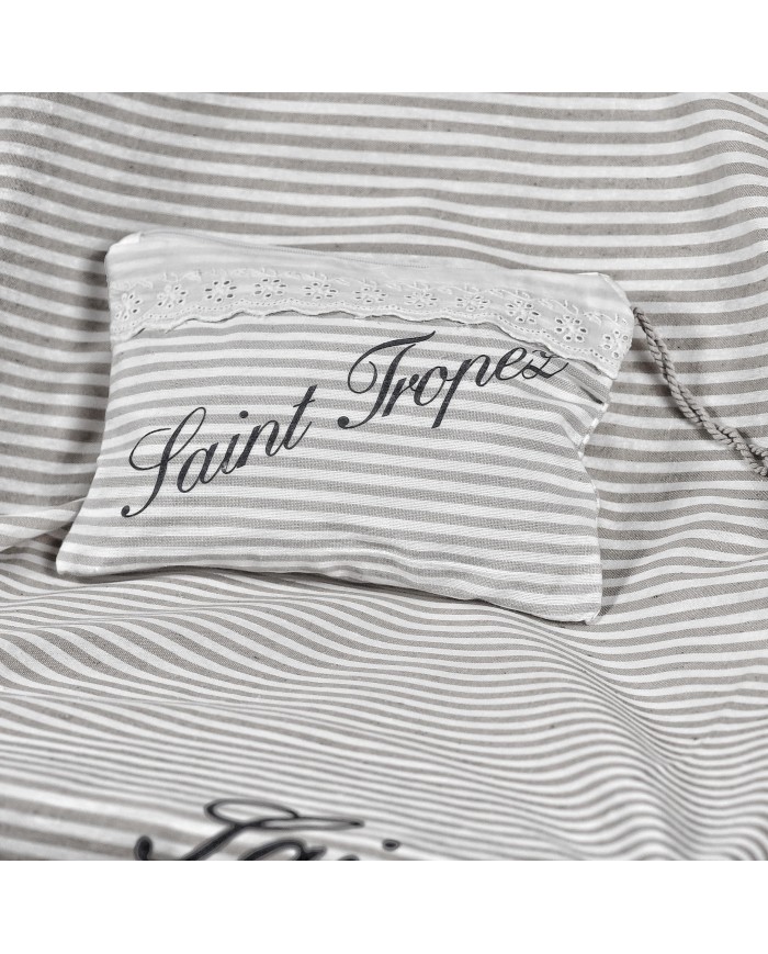 Pochette da spiaggia con pizzo Sangallo art. Stylish Saint Tropez
