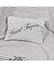 Pochette da spiaggia con pizzo Sangallo art. Stylish Saint Tropez