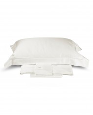 Completo lenzuola in raso di cotone Blumarine Blu Notte
