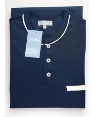 Pigiama serafino in puro cotone filo di scozia Bip Bip 4243