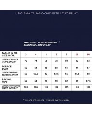 Pigiama serafino in puro cotone filo di scozia Bip Bip 4243
