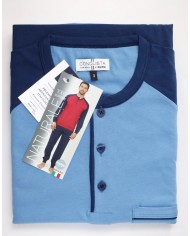 Pigiama uomo 100% cotone manica lunga Bip Bip Conquista 3051