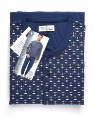 Pigiama uomo 100% cotone Bip Bip Conquista 3716