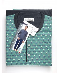 Pigiama uomo 100% cotone Bip Bip Conquista 3716