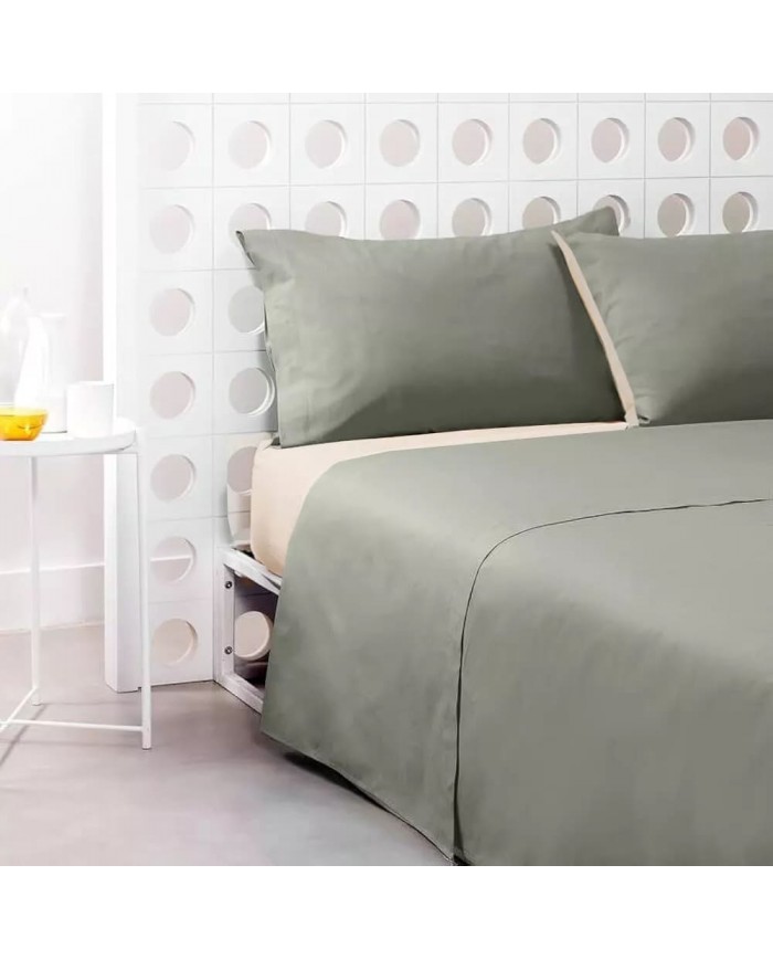 Completo lenzuola letto singolo Double Pop Color di Bassetti