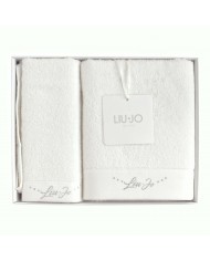 Set asciugamani 1+1 in spugna puro cotone Liu Jo art. Happy