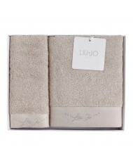 Set asciugamani 1+1 in spugna puro cotone Liu Jo art. Happy