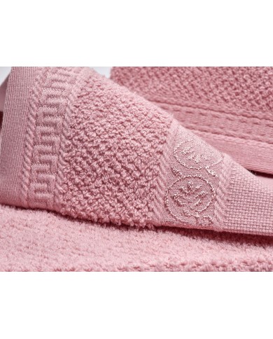 Coppia asciugamani spugna cotone con tela aida Vingi Ricami