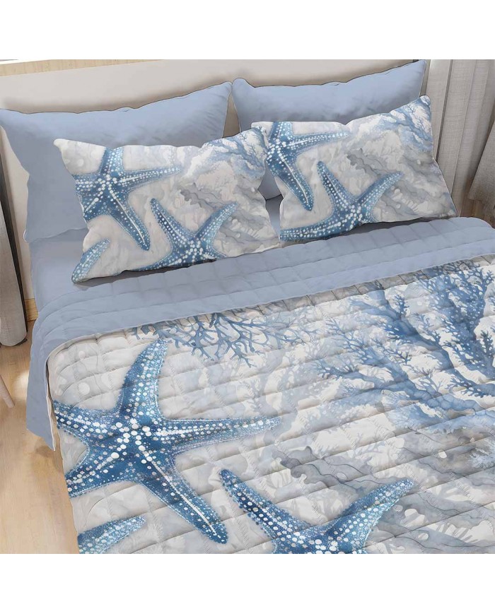 Trapuntino matrimoniale stampa digitale art. Mist