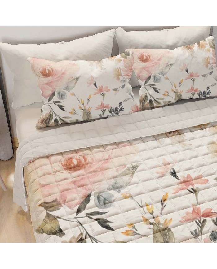 Trapuntino matrimoniale stampa digitale art. Tina