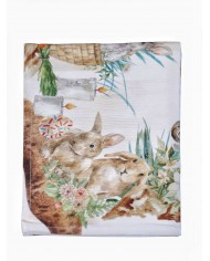 Tovaglia 6 posti Pasqua in puro cotone stampa digitale art. Tuzi