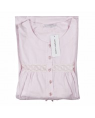 Camicia da notte estiva in batista di puro cotone Semplice Vanità Fida Lingerie E2566
