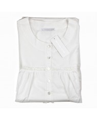 Camicia da notte estiva in batista di puro cotone Semplice Vanità Fida Lingerie E2566