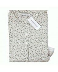 Camicia da notte 100% cotone con pizzo sangallo Semplice Vanità - Fida Lingerie E2520