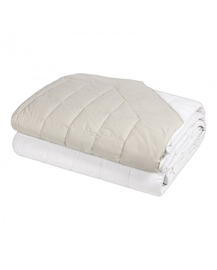 Trapuntino matrimoniale double face in percalle di puro cotone Fazzini Dialogo