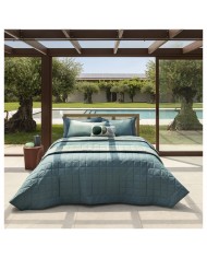 Trapuntino matrimoniale double face in percalle di puro cotone Fazzini Dialogo