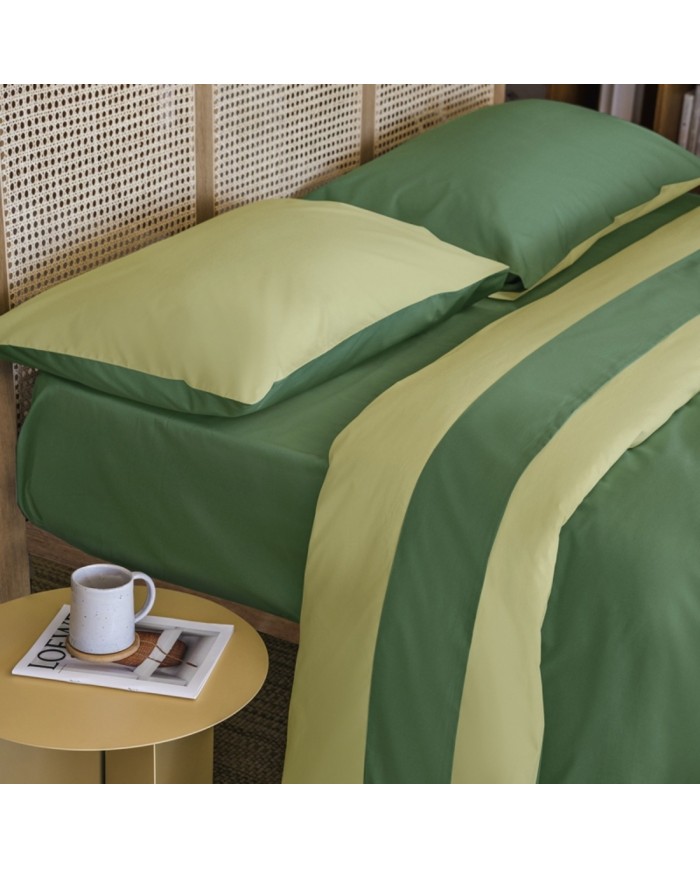 Trapuntino matrimoniale double face in percalle di puro cotone Fazzini Dialogo