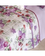 Trapuntino matrimoniale in raso di puro cotone Fazzini Summer