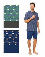 Pigiama uomo manica corta 100% cotone Bip Bip Conquista 3717