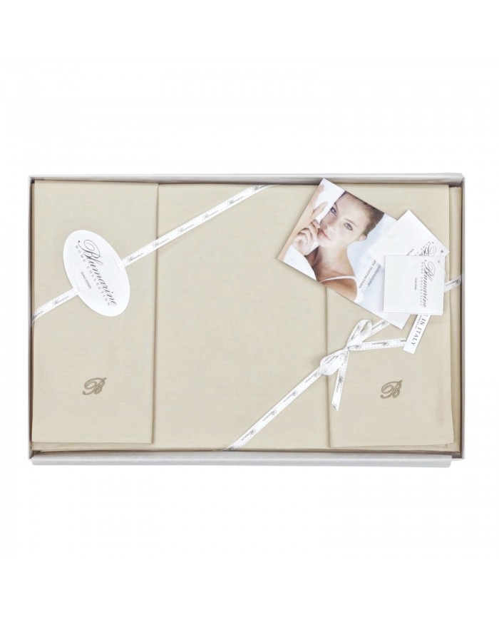 Completo lenzuola matrimoniale Blumarine Stile Blu