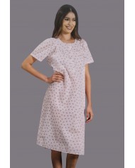 Camicia da notte in 100% cotone batista manica raglan Linclalor 130844